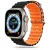 TECH-PROTECT ÓRASZÍJ ICONBAND Apple Watch 4/5/6/7/8/9/SE/ULTRA 1/2 (42/44/45/49 MM), fekete-NARANCS