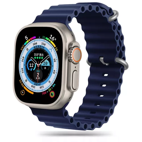 TECH-PROTECT ÓRASZÍJ ICONBAND Apple Watch 4/5/6/7/8/9/SE/ULTRA 1/2 (42/44/45/49 MM) sötétkék