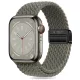 TECH-PROTECT Óraszíj NYLONMAG APPLE WATCH 4/5/6/7/8/9/SE/ULTRA 1/2 (42/44/45/49 MM), sötétzöld