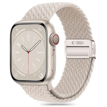   TECH-PROTECT Óraszíj NYLONMAG APPLE WATCH 4/5/6/7/8/9/SE/ULTRA 1/2 (42/44/45/49 MM), bézs