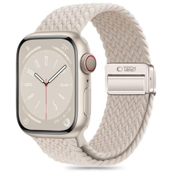   TECH-PROTECT Óraszíj NYLONMAG APPLE WATCH 4/5/6/7/8/9/SE (38/40/41 MM) NATURAL, szürke