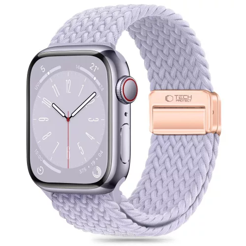 TECH-PROTECT Óraszíj NYLONMAG APPLE WATCH 4/5/6/7/8/9/SE (38/40/41 MM), lila