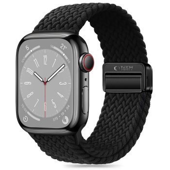   TECH-PROTECT Óraszíj NYLONMAG APPLE WATCH 4/5/6/7/8/9/SE (38/40/41 MM), fekete