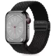 TECH-PROTECT Óraszíj NYLONMAG APPLE WATCH 4/5/6/7/8/9/SE (38/40/41 MM), fekete