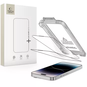   Tech-Protect Quick Set+ 2-pack tempered glass iPhone 14 Pro üvegfólia