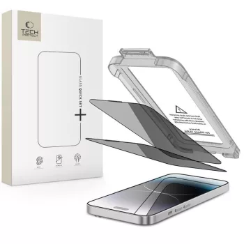   TECH-PROTECT QUICK SET SPY+ 2-PACK IPHONE 14 PRO PRIVACY betekintésvédő privacy üvegfólia