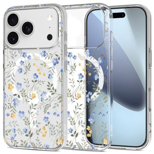 Tech-Protect FlexAir MagSafe Case iPhone 17 Pro Max Daisies Leaves tok, színes