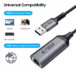 Tech-Protect UltraBoost USB-A 3.0 / Ethernet RJ45 1000 Mbps, adapter, fekete
