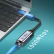 Tech-Protect UltraBoost USB-A 3.0 / Ethernet RJ45 1000 Mbps, adapter, fekete