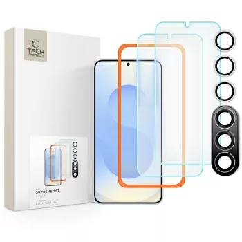  TECH-PROTECT SUPREME SET 3-PACK SAMSUNG GALAXY S25 Plus PLUS CLEAR
