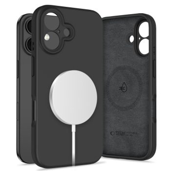 TECH-PROTECT LIQUID SILICONE MAGSAFE iPhone 16 tok, fekete