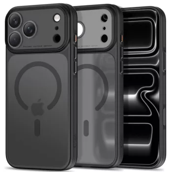   Tech-Protect MagPrime MagSafe CC iPhone 17 Pro Max / 18 Pro Max tok, matt fekete