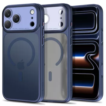   Tech-Protect MagPrime MagSafe CC iPhone 17 Pro Max / 18 Pro Max tok, matt sötétkék
