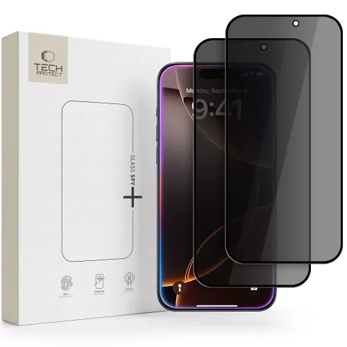 Tech-Protect Glass Spy+ 2 db Privacy iPhone 18 Pro Max betekintésvédő üvegfólia