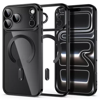   Tech-Protect MagFlex MagSafe iPhone 17 Pro Max / 18 Pro Max tok, fényes fekete