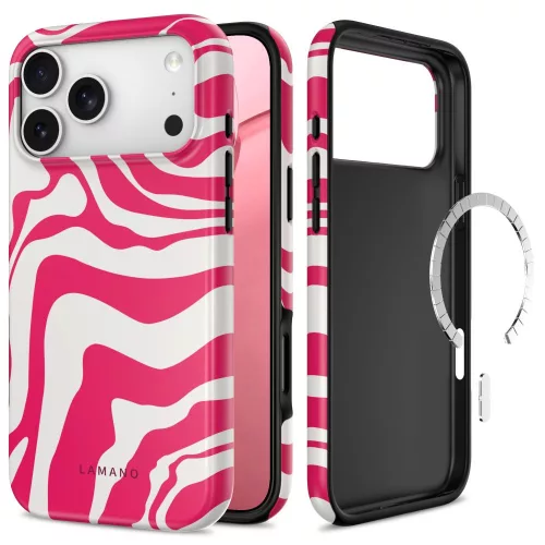 Tech-Protect Lamano MagSafe Flamingo Bloom iPhone 17 Pro Max / 18 Pro Max tok, rózsaszín