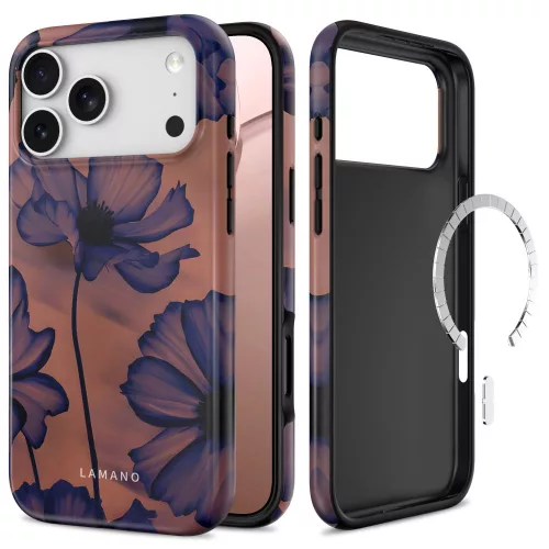 Tech-Protect Lamano MagSafe Velvet Night iPhone 17 Pro / 18 Pro tok, sötétkék