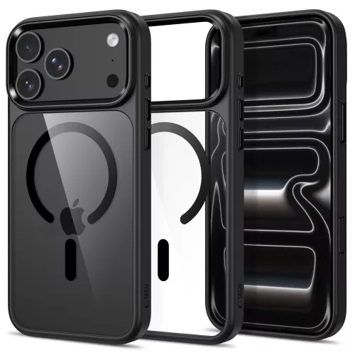 Tech-Protect MagMat MagSafe CC iPhone 17 Pro Max / 18 Pro Max tok, fekete-átlátszó