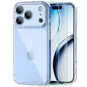   Tech-Protect FlexAir + Glass 2 db iPhone 17 Pro / 18 Pro tok, átlátszó