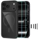 Tech-Protect MagOne MagSafe CC + Glass 2 db iPhone 17 Pro Max / 18 Pro Max tok, fekete-átlátszó