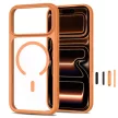 Tech-Protect MagOne MagSafe CC + Glass 2 db Cosmic Orange/Clear iPhone 17 Pro / 18 Pro tok, narancssárga-átlátszó