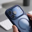 Tech-Protect MagOne MagSafe CC + Glass 2 db iPhone 17 Pro / 18 Pro tok, sötétkék-átlátszó