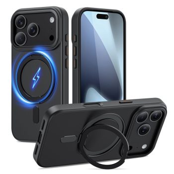   Tech-Protect MagRing MagSafe case iPhone 17 Pro Max tok, matt fekete