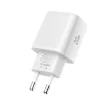 Tech-Protect NCA20 PD 20W QC3.0 USB-A / USB-C hálózati töltő + USB-C / Lightning kábel 100cm, fehér