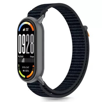   Tech-Protect Nylon Pro Strap Xiaomi Smart Band 8/9/10/NFC - Black and Orange