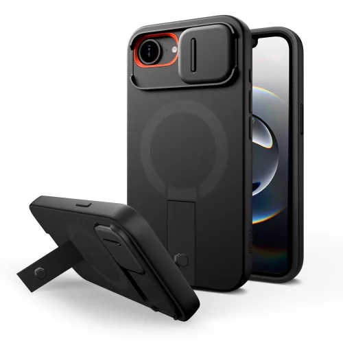 Tech-Protect Kevlar Aura MagSafe Case iPhone 16e tok, fekete