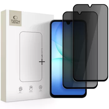   TECH-PROTECT GLASS SPY+ 2-PACK GALAXY A16 4G / 5G / A26 5G / A17 4G / 5G PRIVACY betekintésgátló üvegfólia