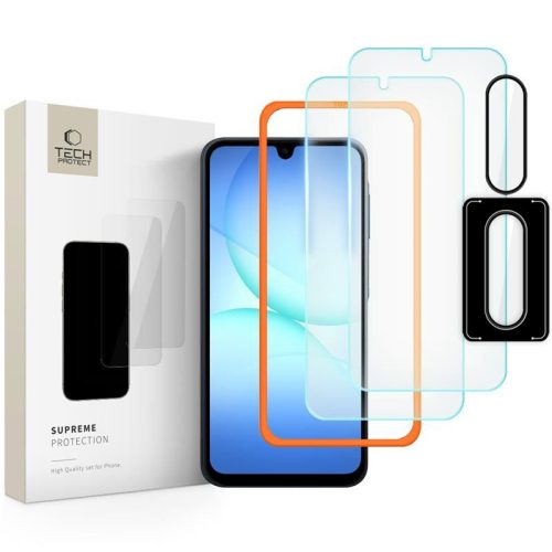 TECH-PROTECT SUPREME EASY SET 3-PACK GALAXY A17 4G / 5G üvegfólia szett