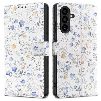   Tech-Protect Wallet Case Samsung Galaxy A26 5G / A17 4G / 5G Daisies with Leaves tok, min tás