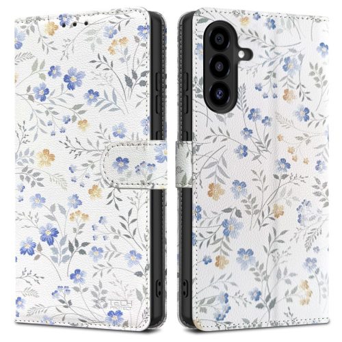 Tech-Protect Wallet Case Samsung Galaxy A26 5G / A17 4G / 5G Daisies with Leaves tok, min tás
