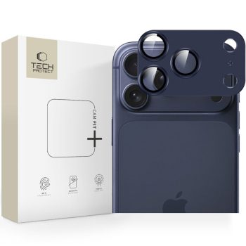   Tech-Protect Camfull Fit+ Camera Lens Glass iPhone 17 Pro kameravédő, kék