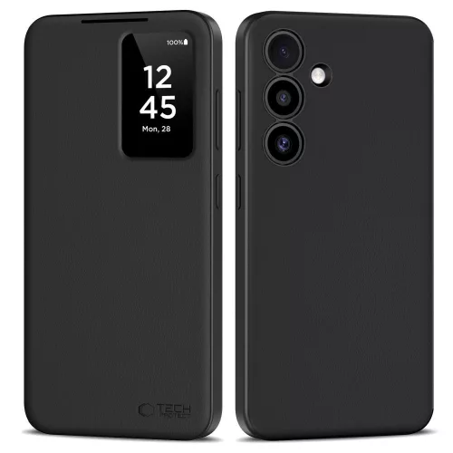 TECH-PROTECT SMART WALLET GALAXY S25 FE tok, matt fekete