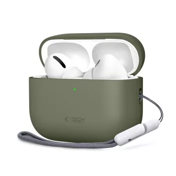   Tech-Protect Silicone Apple AirPods Pro 3, tok, olive, tok, zöld