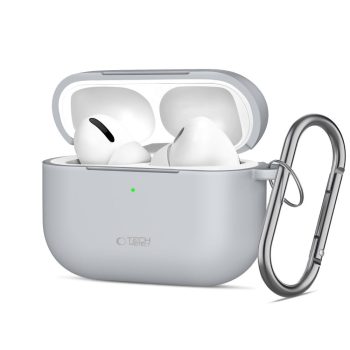   TECH-PROTECT SILICONE HOOK APPLE AIRPODS PRO 3 CRAYON tok, szürke