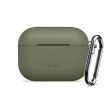 TECH-PROTECT SILICONE HOOK APPLE AIRPODS PRO 3 OLIVE tok, zöld