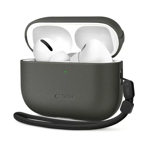 Tech-Protect NaturalFit Apple AirPods Pro 3, tok, olive, tok, zöld