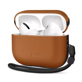 Tech-Protect NaturalFit Case AirPods Pro 3, tok, barna
