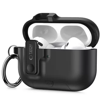 Tech-Protect Slim Hook Case AirPods Pro 3, tok, fekete