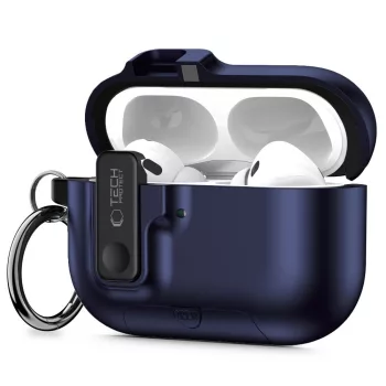 Tech-Protect Slim Hook Case AirPods Pro 3, tok, sötétkék