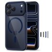 Tech-Protect Magpeak Magsafe CC Case iPhone 17 Pro tok, sötétkék