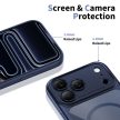 Tech-Protect Magpeak Magsafe CC Case iPhone 17 Pro tok, sötétkék