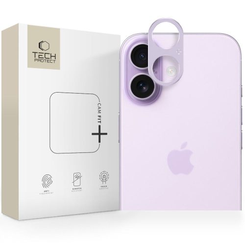 Tech-Protect Camalloy Fit+ Camera Glass iPhone 17 kameravédő, lila