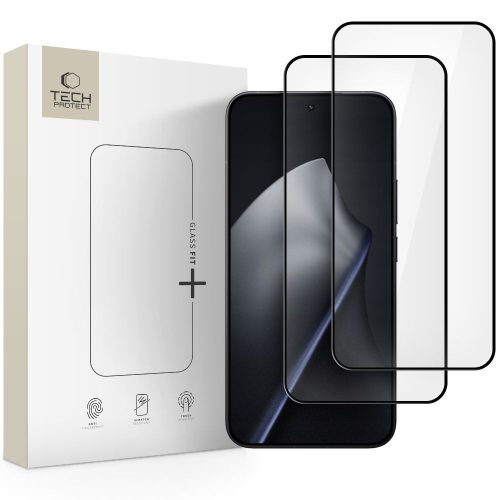 Tech-Protect Glass Fit+ 2-pack edzett üvegfólia Xiaomi 15T / 15T Pro - fekete