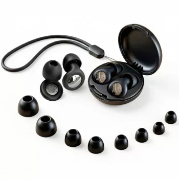   Tech-Protect QuietFit Silicone Earplugs Acoustic Filter Black, füldugó, fekete