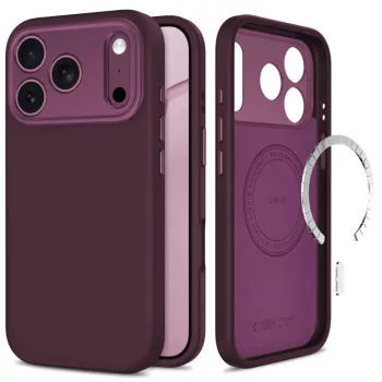   Tech-Protect Uniq MagSafe CC Dark Cherry iPhone 17 Pro Max / 18 Pro Max tok, bordó