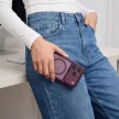 Tech-Protect MagOne MagSafe CC + Glass 2 db Dark Cherry/Clear iPhone 17 Pro / 18 Pro tok, bordó-átlátszó